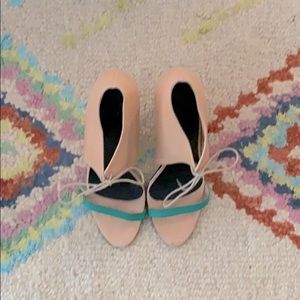 Tibi ankle tie 4inch heels